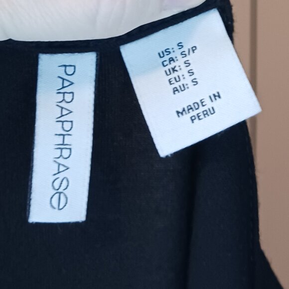 #212 3/$18 - Paraphrase Black Tank Top Size S - Picture 4 of 6